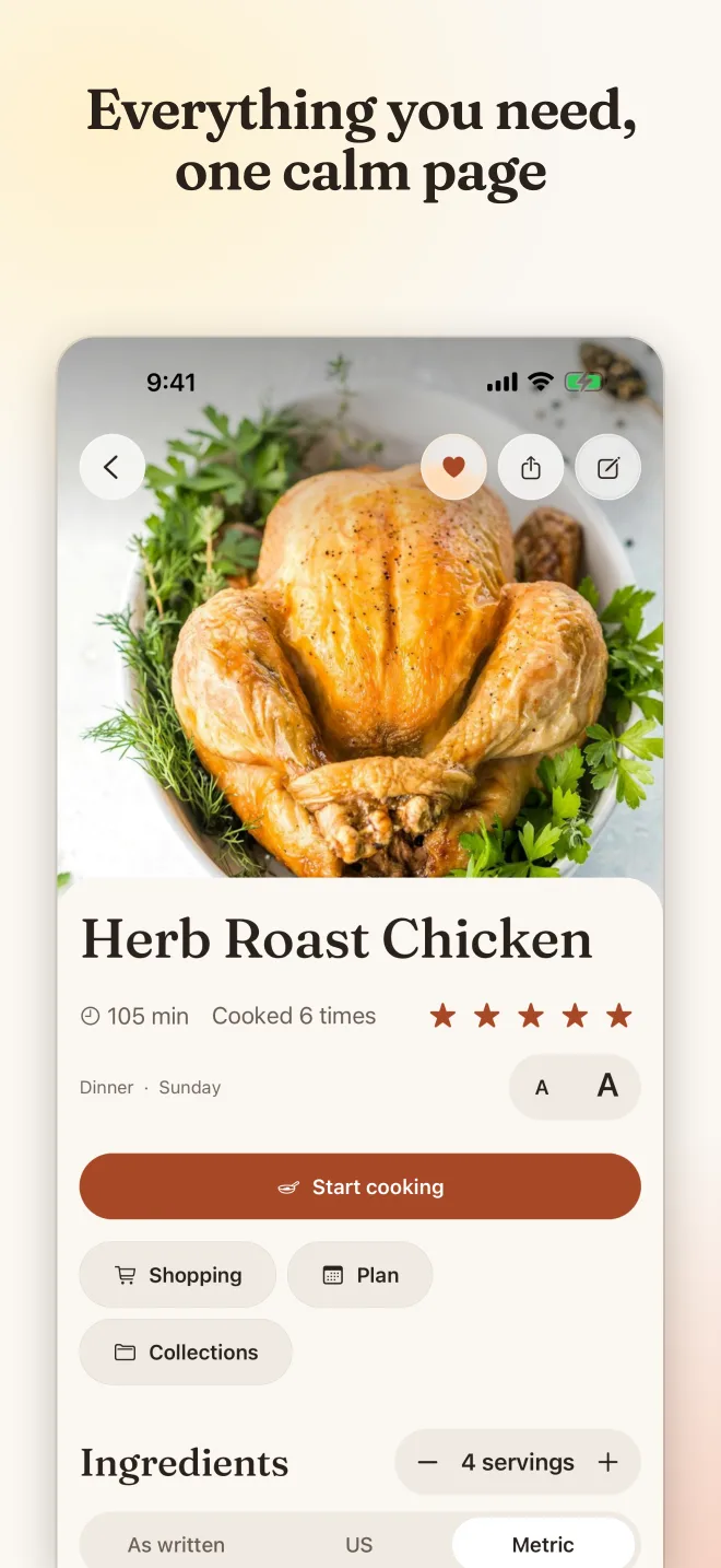 Lemon Chilli screen: Everything you need, one calm page